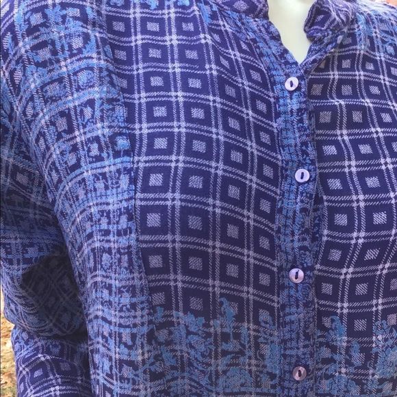 FREE PEOPLE CARAVAN PRINTED FLORAL TUNIC SHIRT - Picture 3 of 9